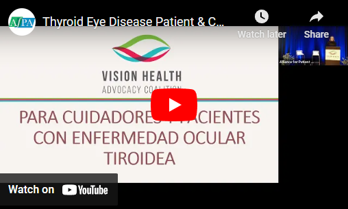 Thyroid Eye Disease Patient & Caregiver Event: Presented in Spanish