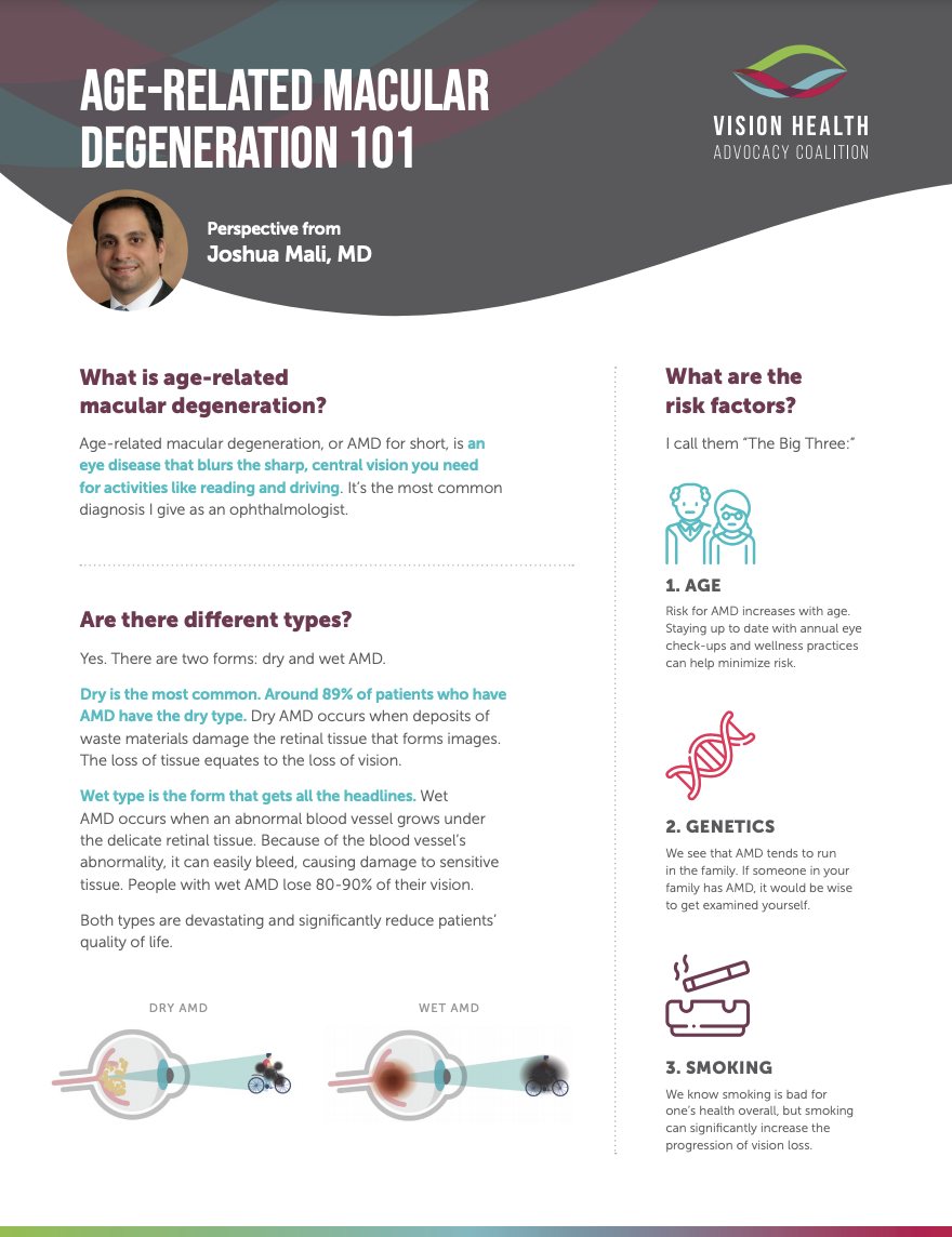 Age-Related Macular Degeneration 101<br>Perspective from Joshua Mali, MD